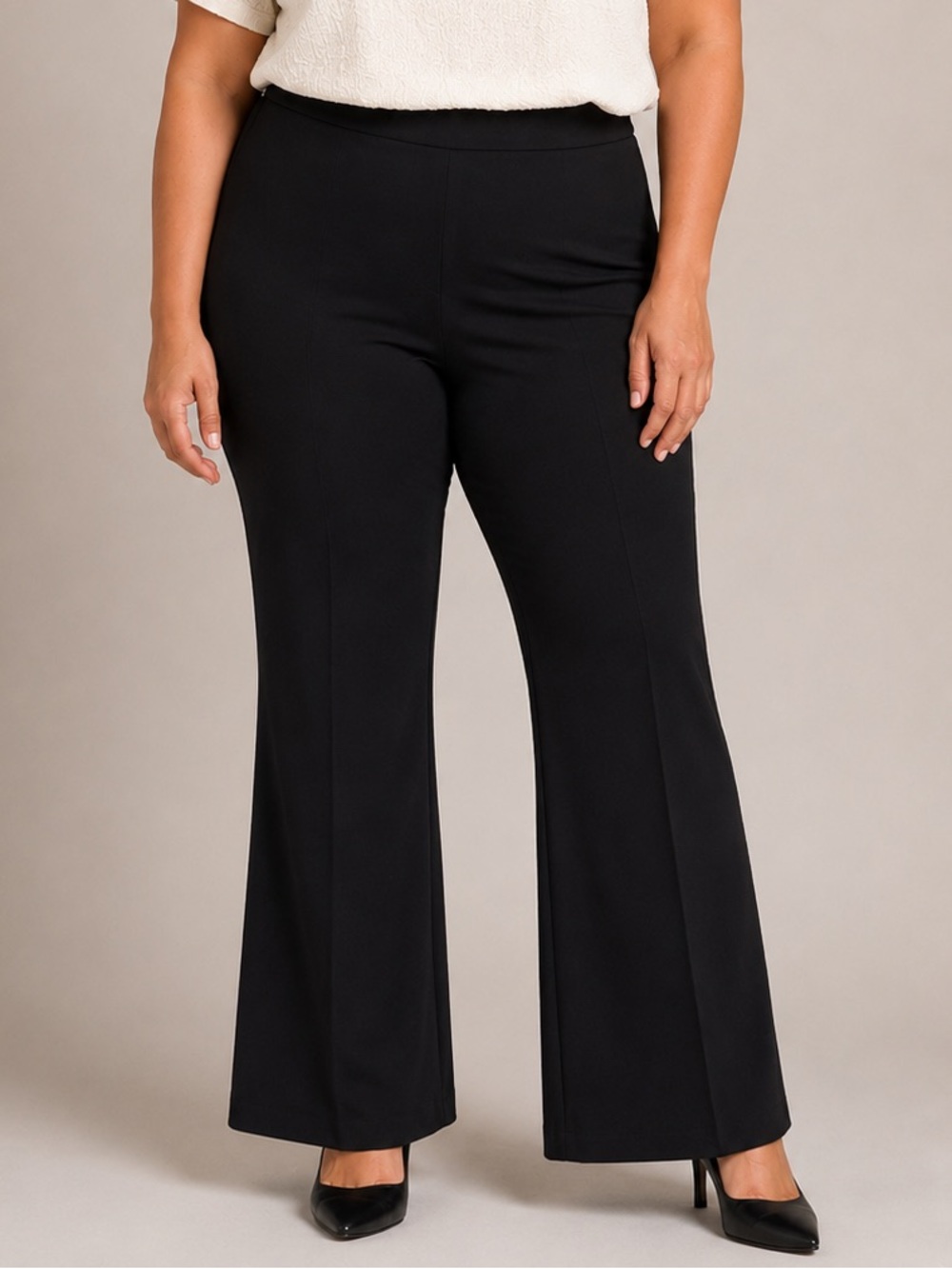 Rekucci Wide-Leg Women's Pants in black size 18 Waist 28”
Inseam 31”